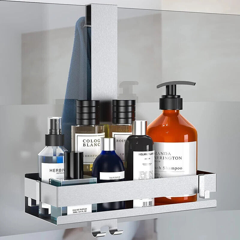 Bathroom Shelves Steel Movable No Drill Organizer Shower Support Storage Holders