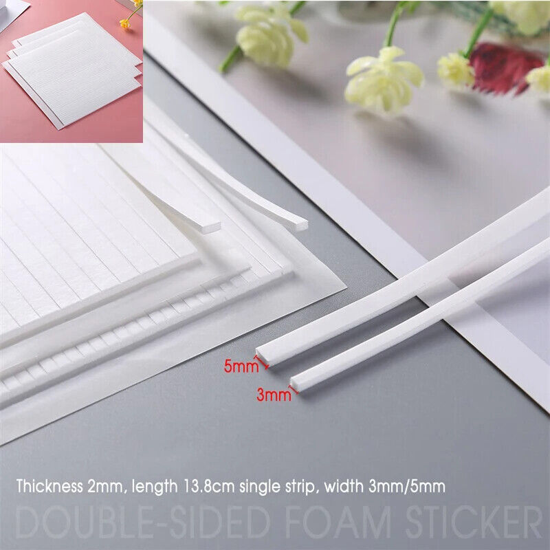 Scrapbookings Double-Sided Adhesives Foam Strips Tape DIY Card Making 3-6 Sheets