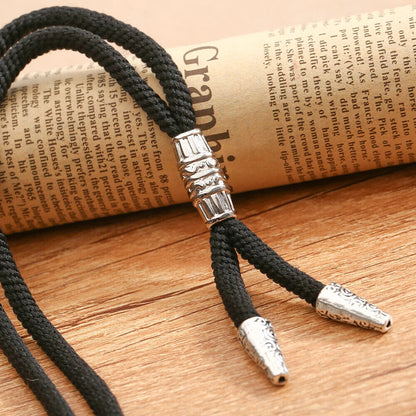 Men Bolo Tie Nylon Rope Cord Casual Classic Neckties Simple Fashion Women Bowtie