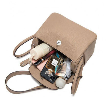 Pillow Handbags Tote Bag Women Golden Lock Soft Cow Genuine Shoulder Crossbody
