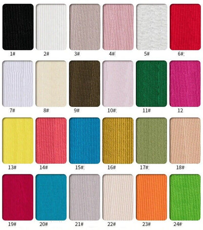 50x135cm Thin Cotton Spandex Rib Fabric 160 Gsm For T-Shirt Tops Stretchy Jersey