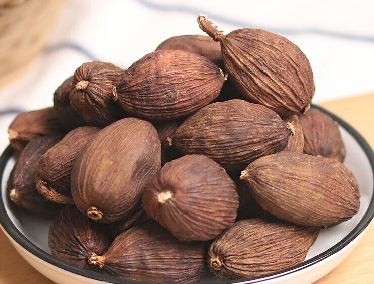 Chinese herbal Natural Dried Amomum Costatum Black Cardamom ( Tsaoko Sha Ren)