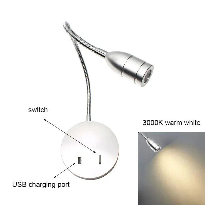 Wall Sconces USB LED Bedside Reading Lamps Lights Living Room Corridor Lighting