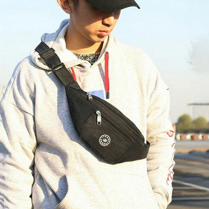 Chest bag Nylon Waist Bag Women Belt Bag Men Bag Travel Purse Phone Pouch