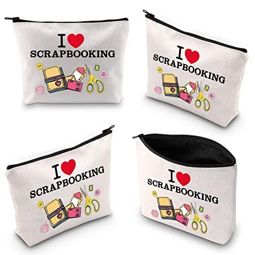 WZMPA Scrapbook Lover Cosmetic Makeup Bag Fan Gift I Scrapbooking
