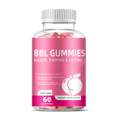 60 Capsules Natural Women's Butt Lift Gummies BBL GUMMIES - Vegetarian Formula