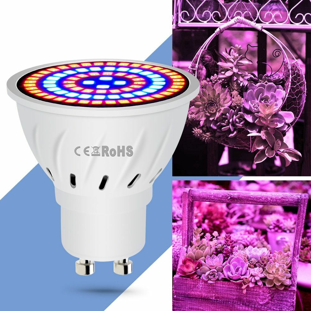 Growth Light Phyto LED B22 Hydroponic E27 Grow Bulb MR16 Full Spectrum 220V UV