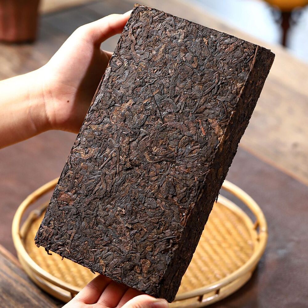 80gYunnan Bulang Mountain Gold Bud Puerh Tea Aromatic Palace Ripe Puer Tea Brick