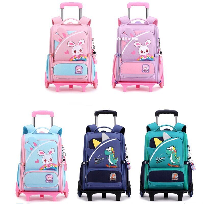 School Bag Wheels School Trolley Backpack Girls Wheeled Backpack School Bags