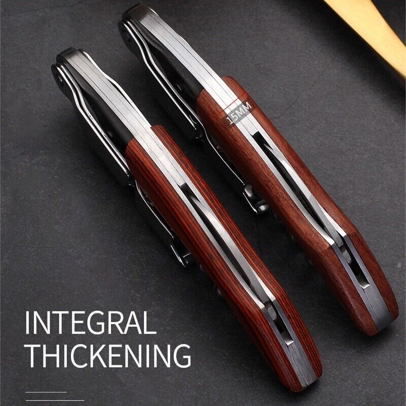 Wood Handle Corkscrew Luxury Bottle Opener Wooden Cutter Wine Tools Metal Steel