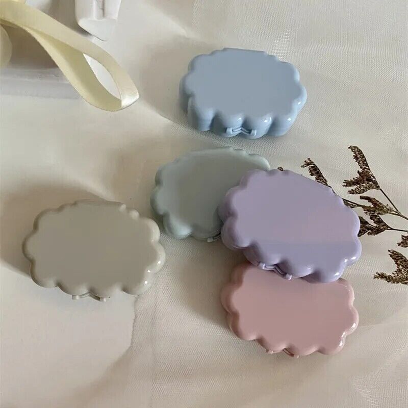Contact Lens Case Plastic Fresh Small Portable Wave Cloud Storage Box 60x43x17mm