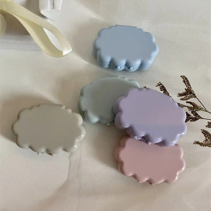 Contact Lens Case Plastic Fresh Small Portable Wave Cloud Storage Box 60x43x17mm