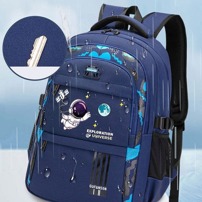 50L Schoolbag Primary School Students Spine Protection Super Light Backpack Boys