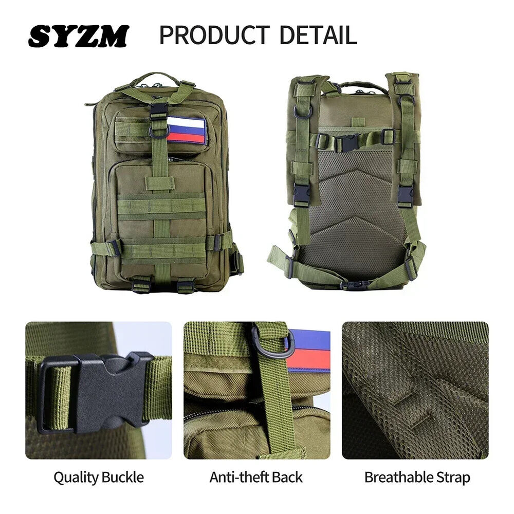 50L or 30L Tactical Backpack Army Bag Backpack Men Outdoor Hiking Bags