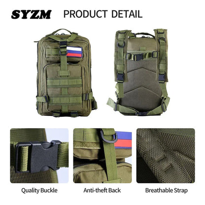 50L or 30L Tactical Backpack Army Bag Backpack Men Outdoor Hiking Bags
