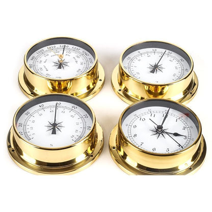 Hygrometer Barometer 115mm Wall Mounted Thermometer Tidal Clock Weather Station
