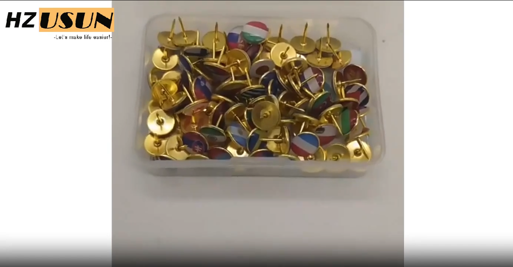 Board Marker Thumbtack 194Pcs Different Countries Map Tacks Nation Flag Pushpins