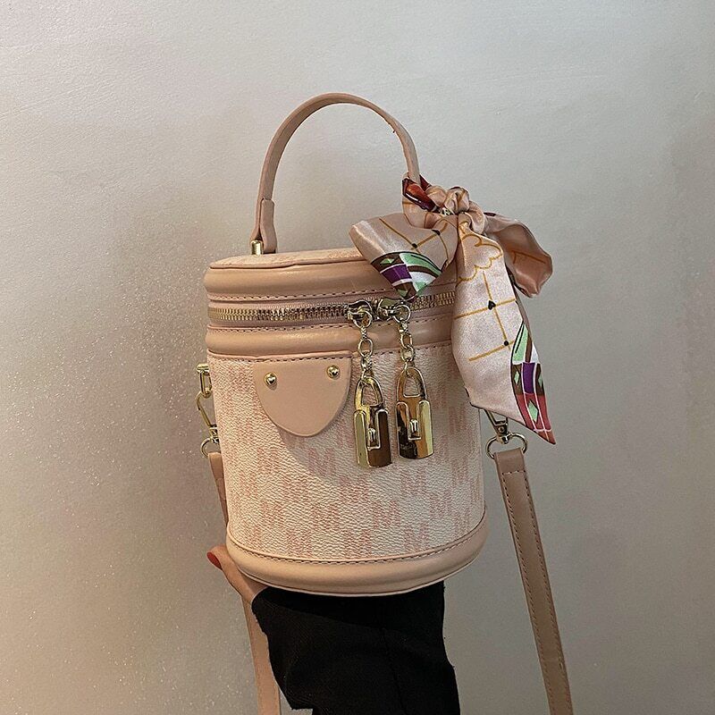 Tote Bucket Bag PU Leather Women's Designer Handbag Shoulder Bag