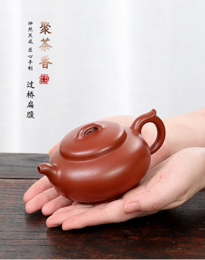 260cc chinese Yixing Handmade Zisha teapot DaHongPao clay BianFu Gongfu Tea Pot