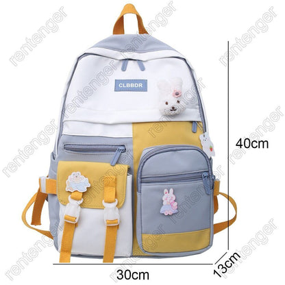 Backpack Women School Bag College Student Nylon Backpack Female Bag