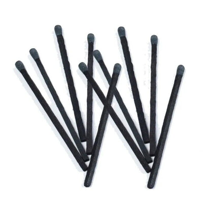 Matches 80Pcs All Black Nostalgia Cool Fragrant Candles Cigar Lighter Tool 100mm