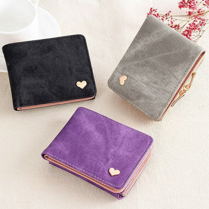 Women's Wallet Coin Purse Handbags Female Wallets Mini Lady Card Clamps Leather