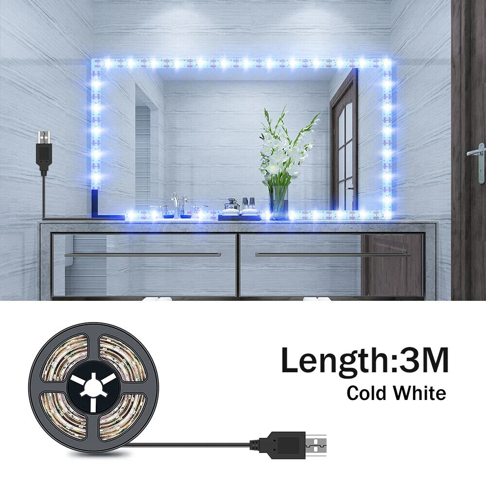 Makeup Mirror Lamps Tape LED Strip Hollywood Vanity Dressing Table Wall Lights