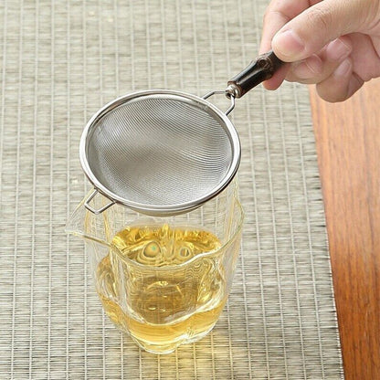 Bamboo Handle Stainless Steel Tea Filter|Tea Accessories|Tea Infuser