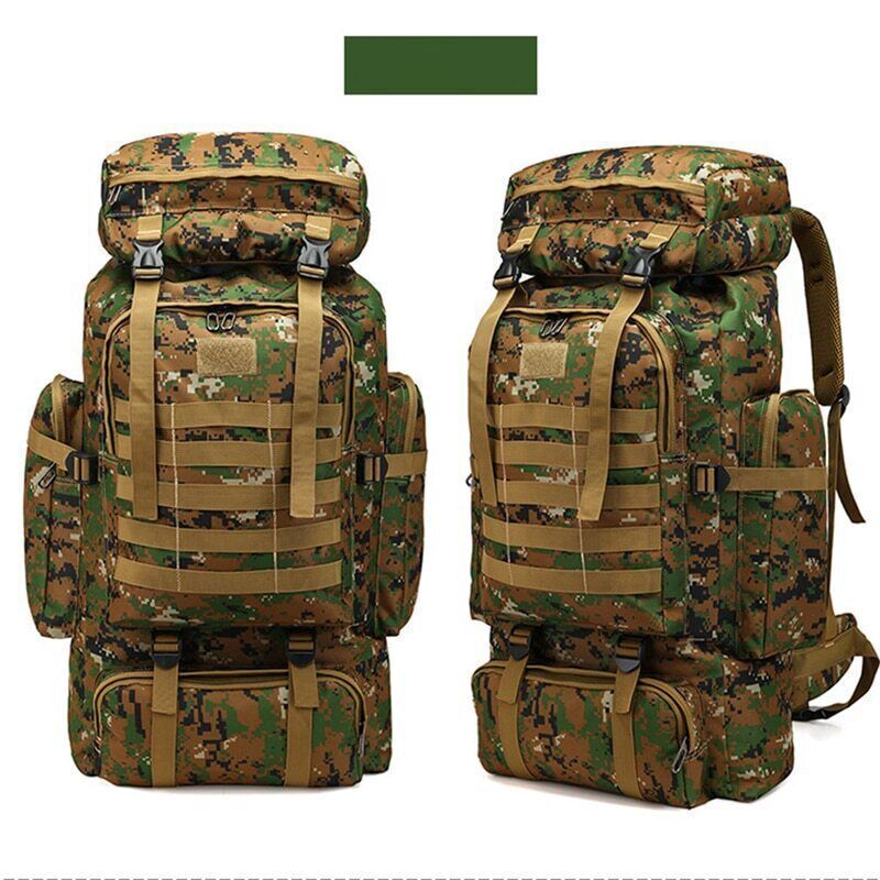 80L Backpack Army Hiking Camping Backpack Travel Outdoor Sports Climbing Bag