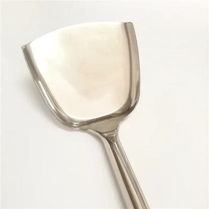Kitchen Cooking Utensils Stainless Steel Wood Handle Big Long Spatula Soup Spoon