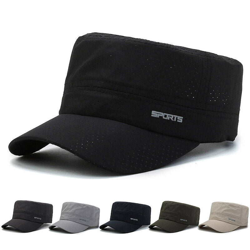 Neutral Hat Retro Cap Flat Cap Cotton Cap Military Cap Retro Temperament Stylish