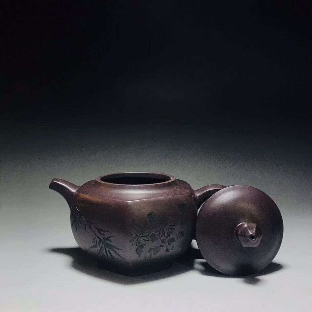 vintage chinese yixing purple clay teapot zisha ceremony teaware collection rare