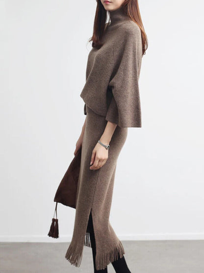 Two Piece Set Women Women's Sets Sweater Streetwear Women's Clothing Dress Sets