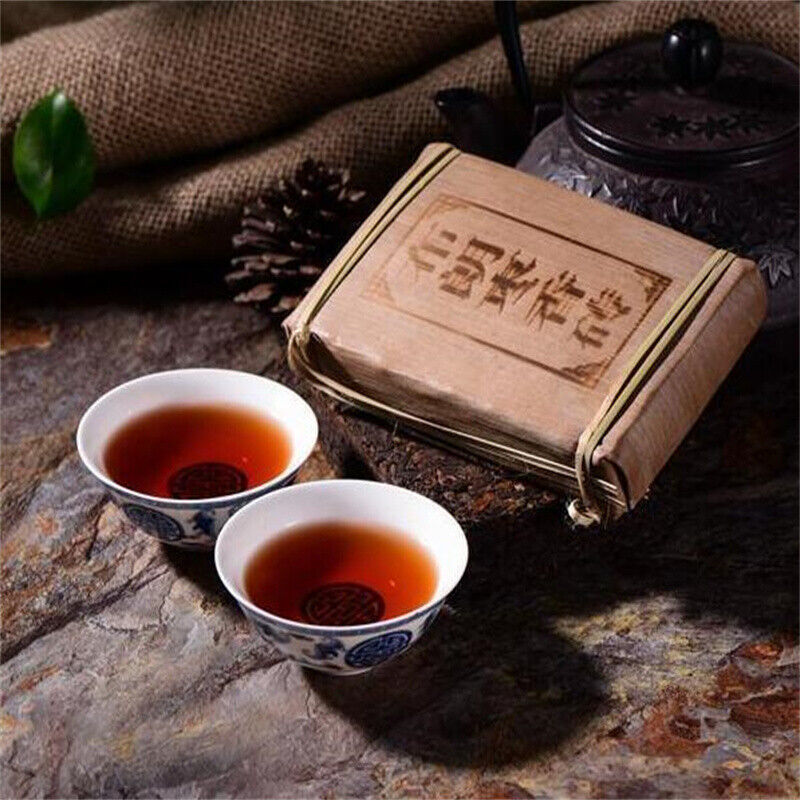 250g Old Pu-erh Tea Cooked Puer Tea Brick Brown Fragrant Brick Menghai Puerh Tea
