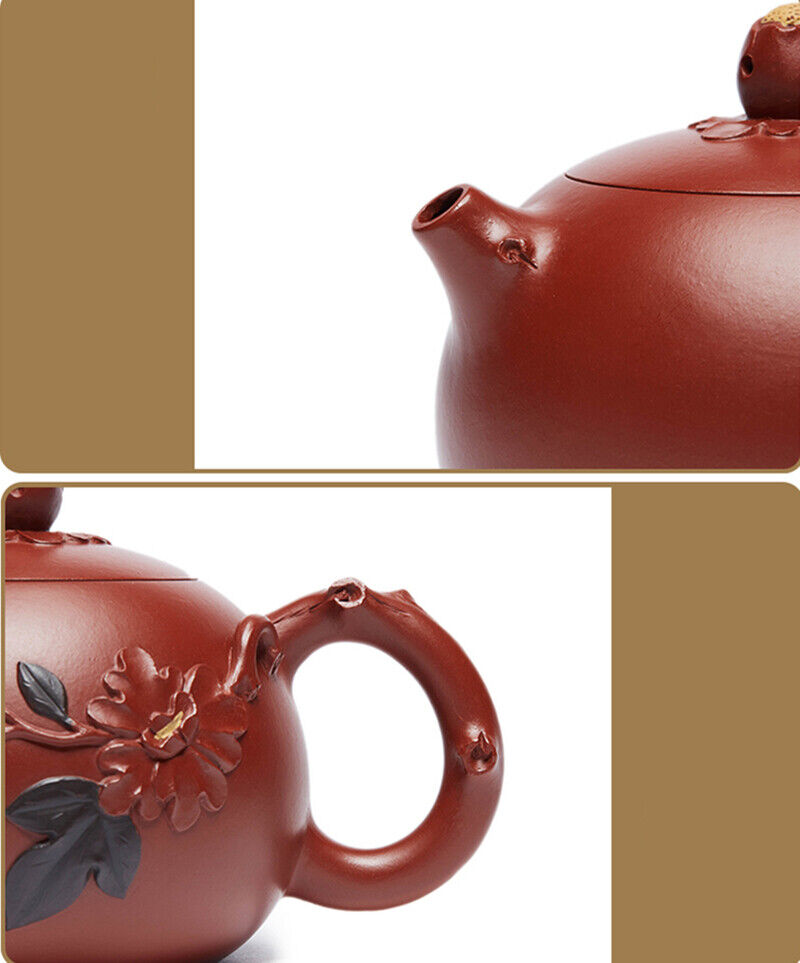 Full Handmade Tea Pot Marked Traditional Craft True Yixing Zisha Dahongpao Clay