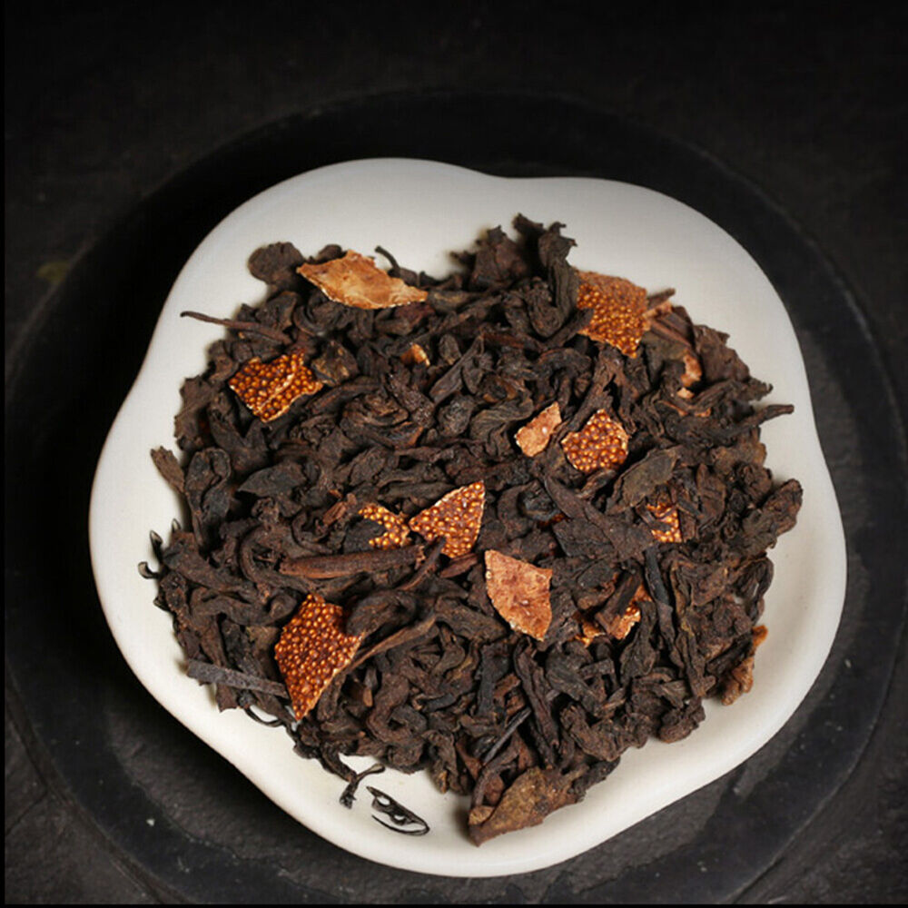 Puerh Tea Cake Small Tangerine Peel Pu'er Tea Puer Black Tea500g/1.1LB