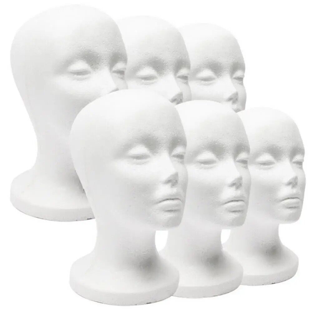 Head Model Mannequins Foam Female Hats Wig Display Stand Jewelry Glasses Holders