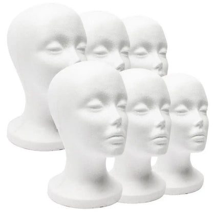 Head Model Mannequins Foam Female Hats Wig Display Stand Jewelry Glasses Holders