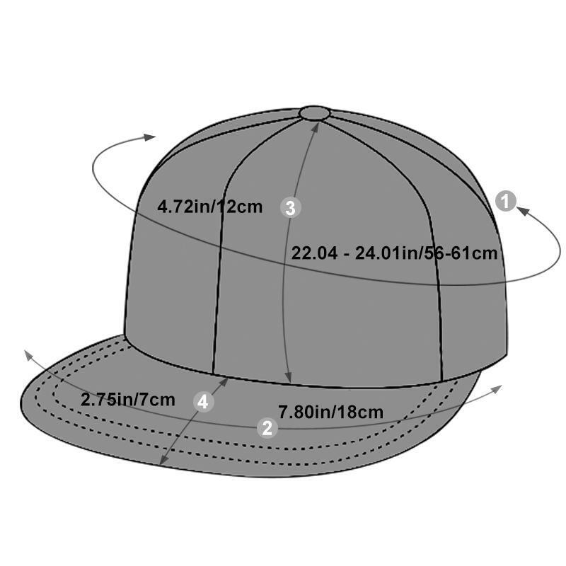Men Snapback Hat Trucker Style Flat Brim Baseball Cap Solid Plain Hats Ny La