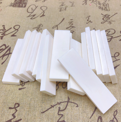 10pcs Various Sizes Natural Buffalo Bone Flat Blank Slice Description