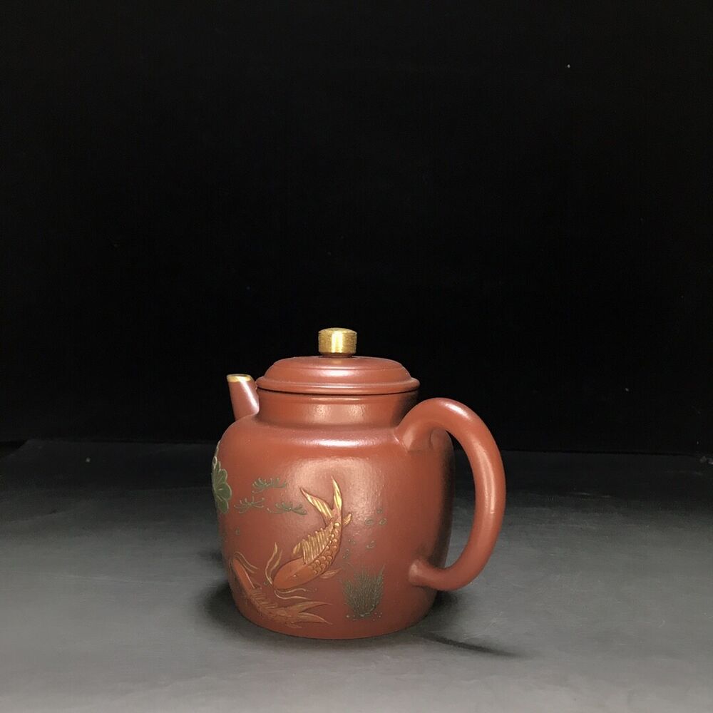 vintage chinese yixing purple clay teapot zisha ceremony teaware collection rare