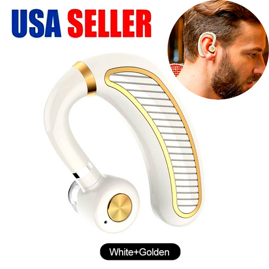Bluetooth 5.0 Earpiece Wireless Headset Noise Cancelling Earbuds Driving Trucker