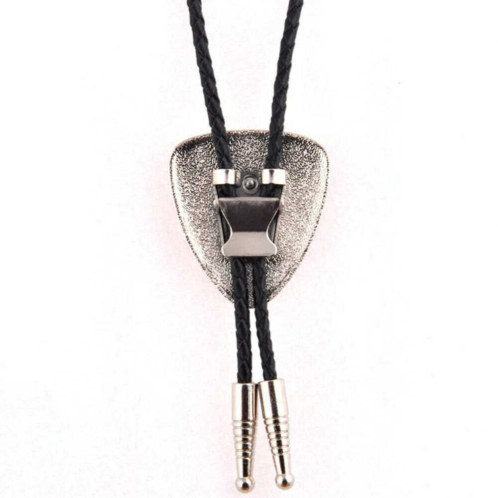 Men Bolo Ties Natural Agate Genuine Leather Rope Western Cowboy Jewelry Neckties