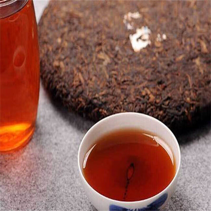 357g 2018 Ripe Puer Tea Anning Haiwan Chun Xiang Bing Cha Batch 181 Pu Erh