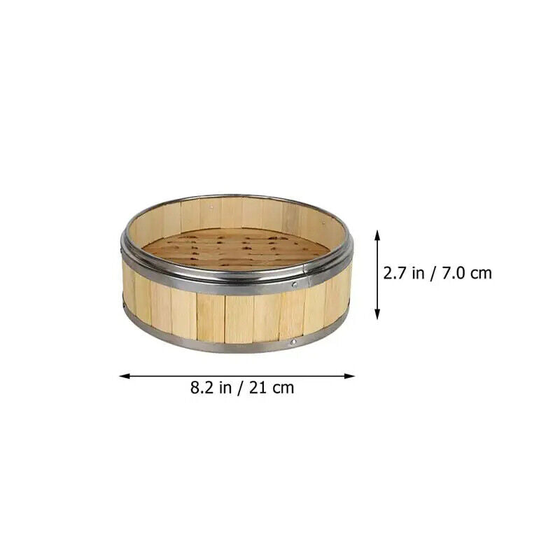 Steamers Basket Bamboo Chinese Dim Sum Cooker Dumpling Asian Rice Steam Cookware