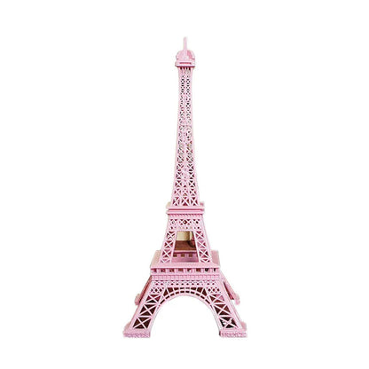 Home Decorations Metal Colorful France Paris Eiffel Tower Elegant Statue 18-25cm