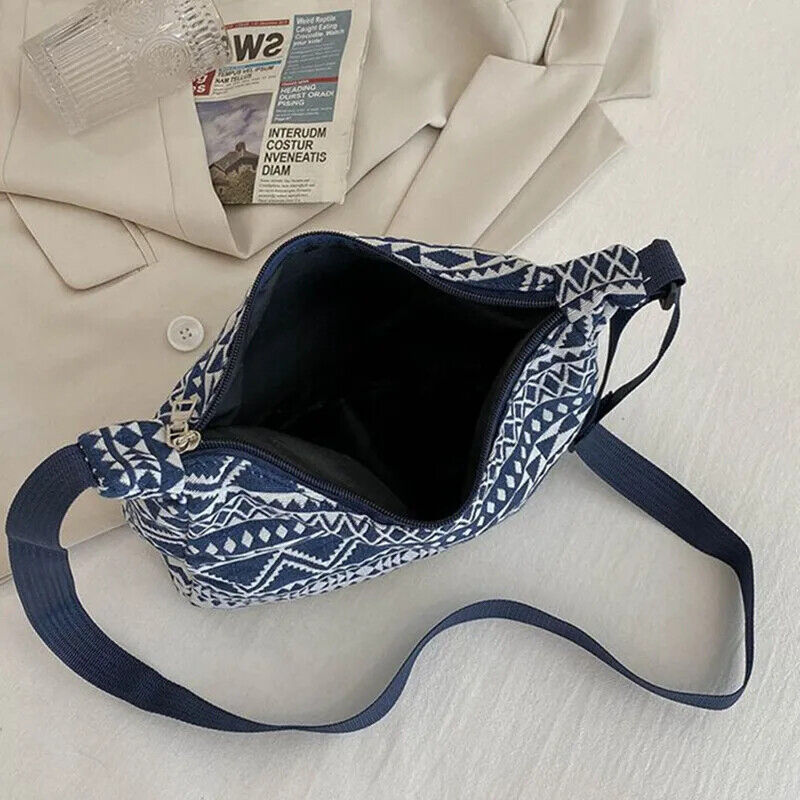 Shoulder Messenger Bag Handbags Ethnic Style Canvas Shoulder Bag Woven Bag