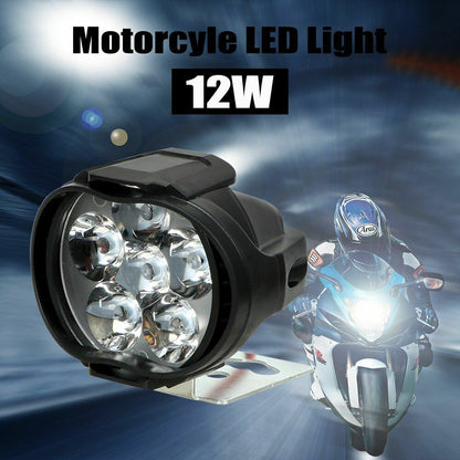 Motorcycles Headlight 2Pcs 6500k Super Bright 6 LED Working Spot Light Motorbike