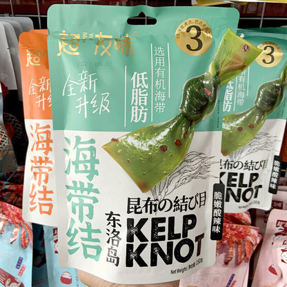 超友味新品有机海带结脆嫩酸辣海带丝organic Kelp Knot Crispy Hot & Sour Shredded Kelp 150g