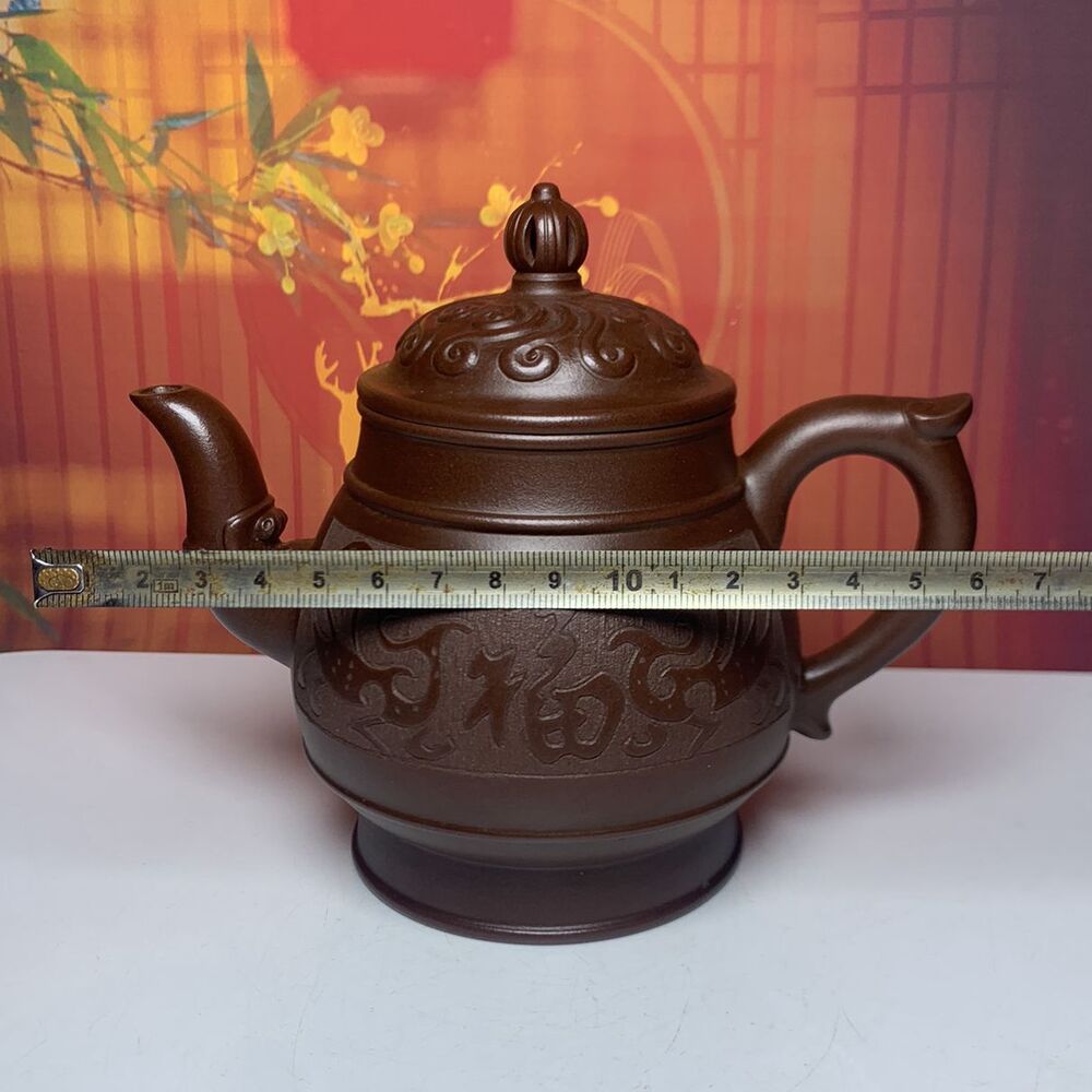 Chinese Yixing Purple Clay Teapot Zisha Ceremony Exquisite Teaware Collectible